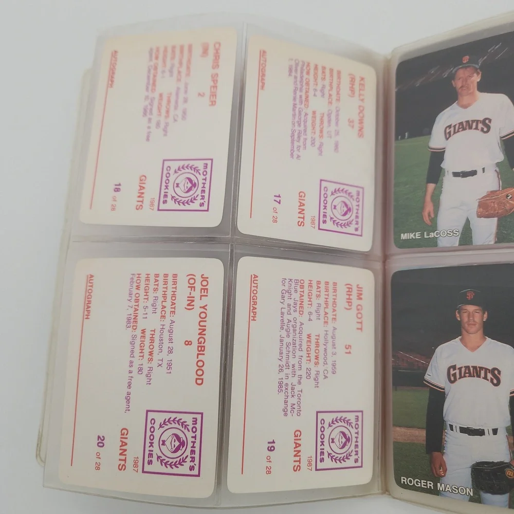 San Francisco Giants Vintage 1987 Mother's Cards Book - Picture 9 of 13